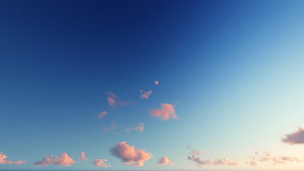 Cloudy blue sky abstract background, blue sky background with tiny clouds, 3d rendering

