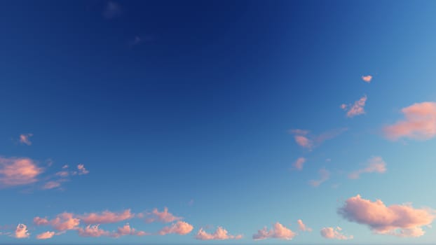 Cloudy blue sky abstract background, blue sky background with tiny clouds, 3d rendering

