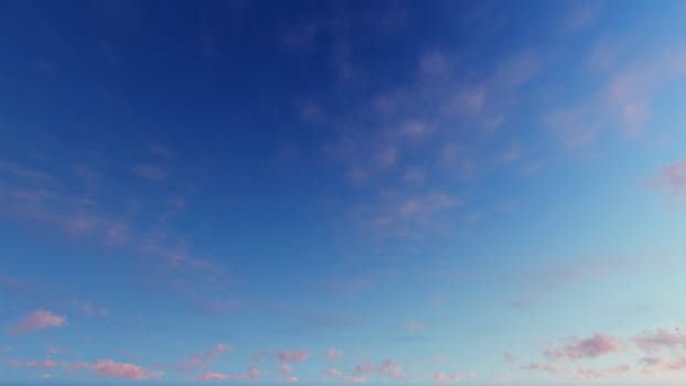 Cloudy blue sky abstract background, blue sky background with tiny clouds, 3d rendering

