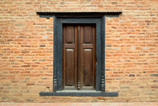 Traditional wooden window in Patan, Nepal