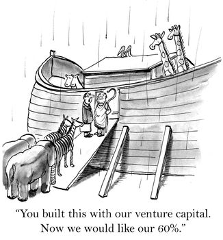 "You built this with our venture capital. Now we would like our 60%."