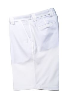 White short pants, trousers on white background