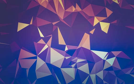 Abstract low poly background, geometry triangle, mosaic pastel color background