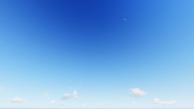 Cloudy blue sky abstract background, blue sky background with tiny clouds, 3d rendering

