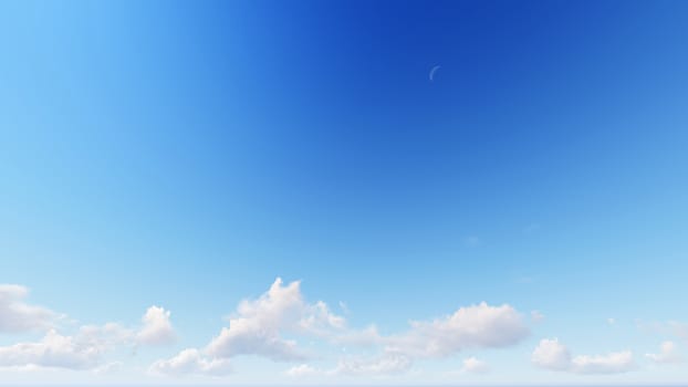 Cloudy blue sky abstract background, blue sky background with tiny clouds, 3d rendering

