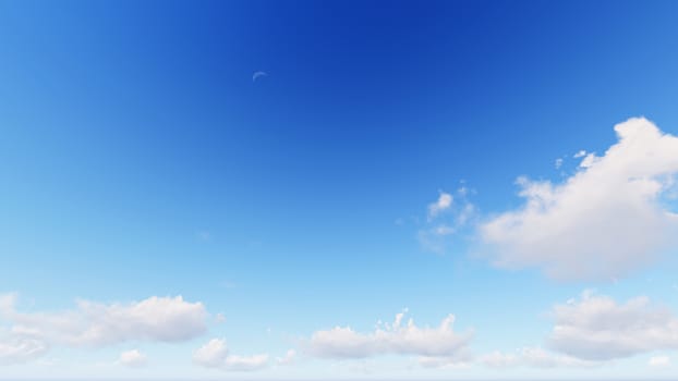 Cloudy blue sky abstract background, blue sky background with tiny clouds, 3d rendering

