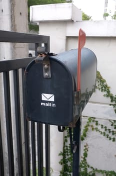 Black mailbox