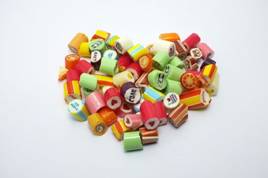Colorful assorted candies