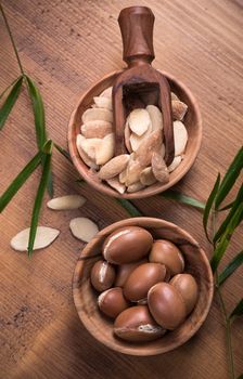 Composition of argan fruits and  seeds used for  skin care