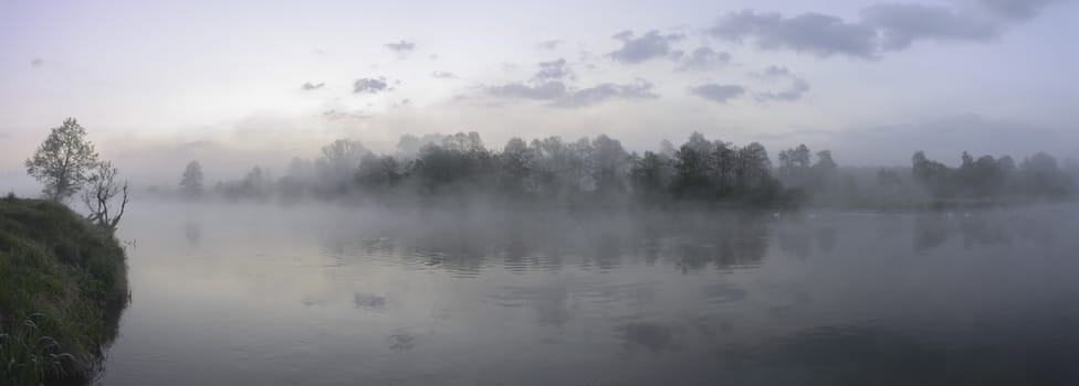 landscape with natural river, nature series