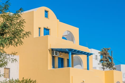 Traditional yellow greek house
