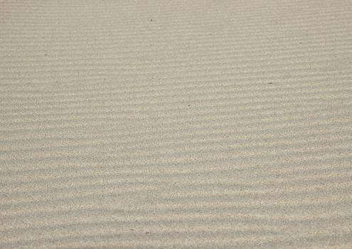 Isolated horizontal sand wave texture at beach