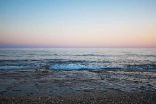 Alanya city, view from the beach, one of the famous destinations in Turkey