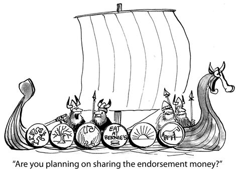 "Are you planning on sharing the endorsement money?"