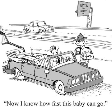 "Now I know how fast this baby can go."