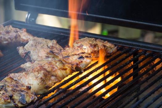 BBQ Chicken on the summer grill