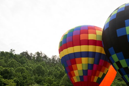 Hot air balloon festival in north georgia mountains