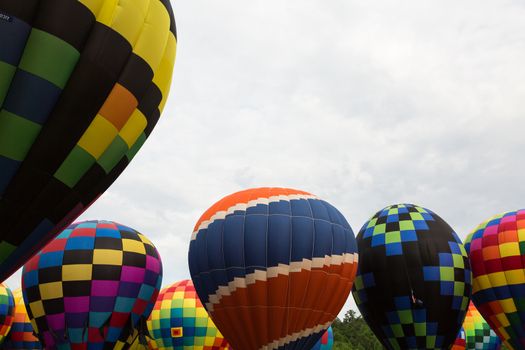 Hot air balloon festival in north georgia mountains