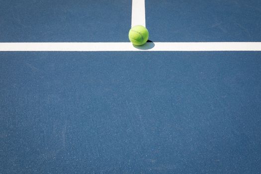 Tennis ball on the court