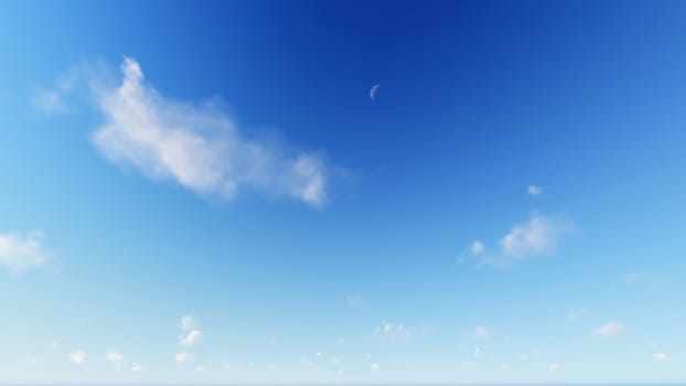 Cloudy blue sky abstract background, blue sky background with tiny clouds, 3d rendering

