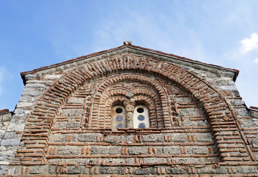 Details of the church of St. John at Kaneo in Ohrid, Macedonia 