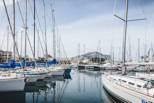 Yaht port in Palermo city