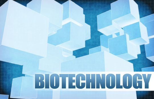 Biotechnology on Futuristic Abstract for Presentation Slide