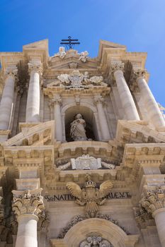 Duomo di Siracusa - Syracuse catholic cathedral church, Sicily, Italy