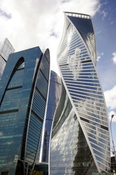 View of skyscrapers Moscow International Business Center.