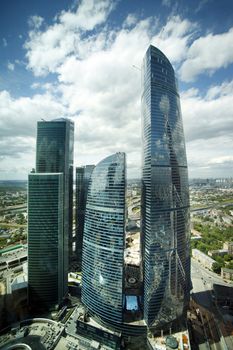 Moscow, Russia - June 10, 2016: Moscow City. View of skyscrapers Moscow International Business Center.