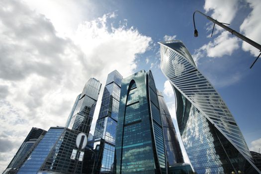 Moscow, Russia - June 10, 2016: Moscow City. View of skyscrapers Moscow International Business Center.