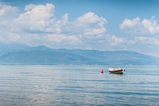 Boat at the greek seashore