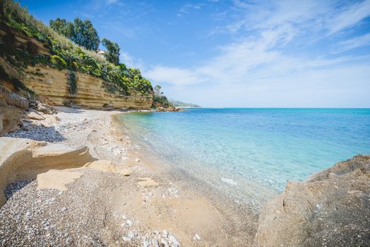 Gorgeous beach on Sicily in Castellammare del Golfo