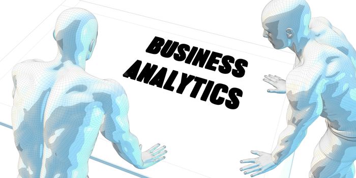 Business Analytics Discussion and Business Meeting Concept Art