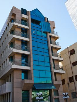 Modern design luxurious executive apartments city condominium building                                     