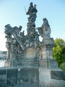 Statue on the Charles Bridge, Prague, Czech Republic
