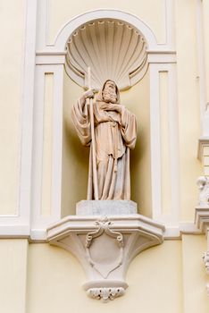 Statue of St. Francesco di Paola in Pizzo Calabro, South of Italy