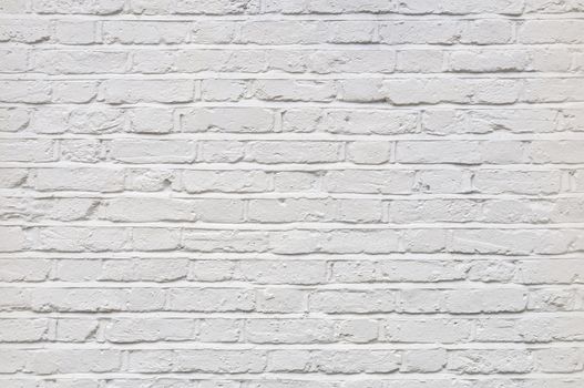 White painted brick wall texture