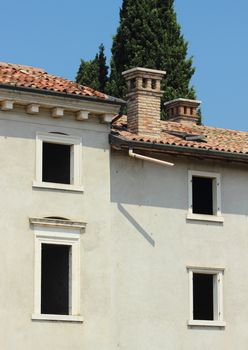 Abandon italian farm house with no windows