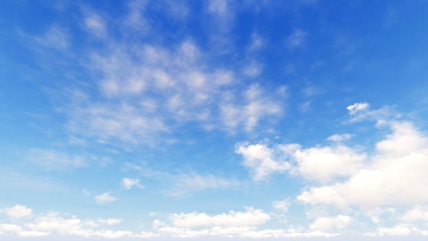 Cloudy blue sky abstract background, blue sky background with tiny clouds, 3d rendering

