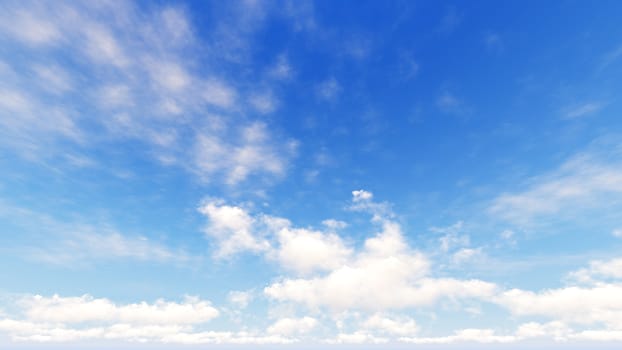 Cloudy blue sky abstract background, blue sky background with tiny clouds, 3d rendering

