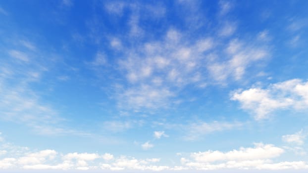 Cloudy blue sky abstract background, blue sky background with tiny clouds, 3d rendering

