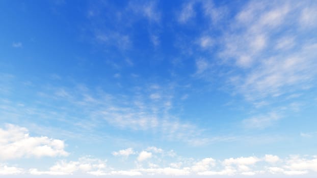 Cloudy blue sky abstract background, blue sky background with tiny clouds, 3d rendering

