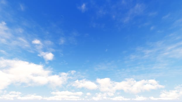 Cloudy blue sky abstract background, blue sky background with tiny clouds, 3d rendering

