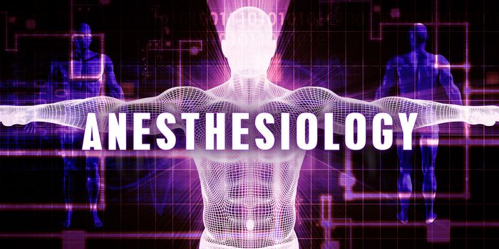 Anesthesiology as a Digital Technology Medical Concept Art