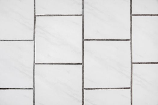 Tiles floor background, texture, material - white with joint