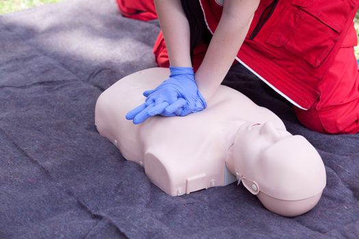 CPR dummy first aid training