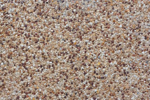 rounded pebble stones cement on the walkway