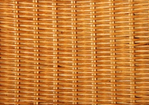 Bamboo basketwork closeup on old chair