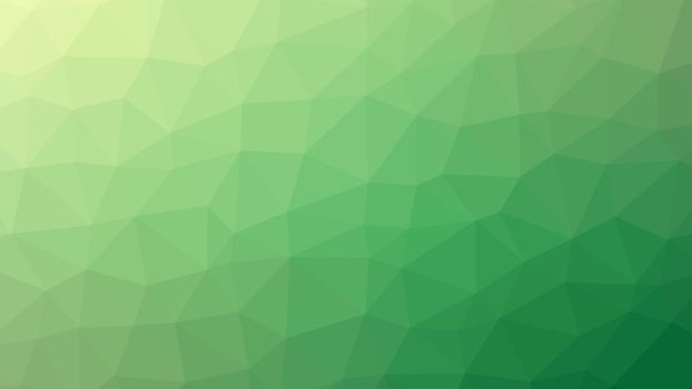 Abstract green gradient lowploly of many triangles background for use in design.